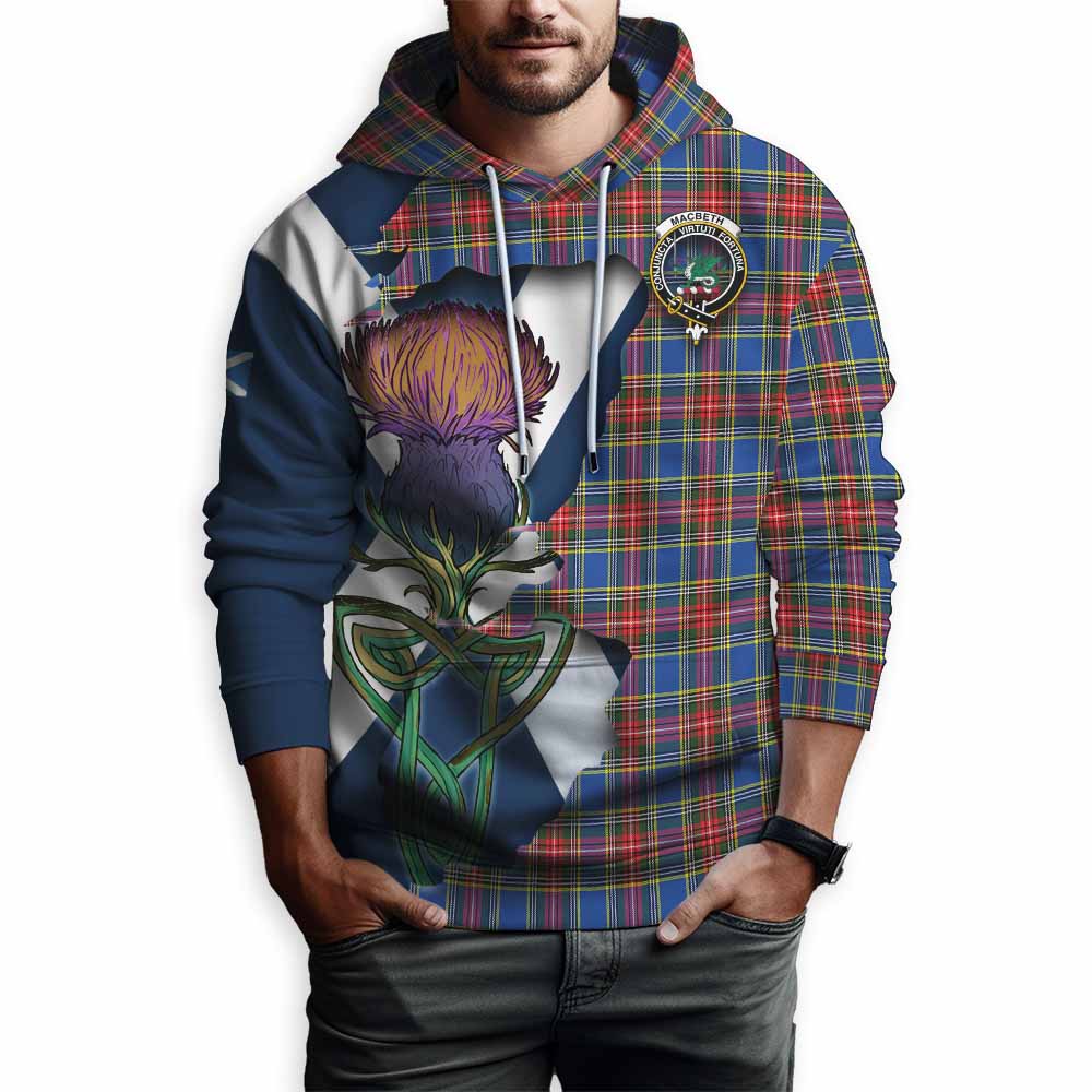 MacBeth (McBeth) Tartan Family Crest Hoodie Scottish Thistle Celtic Inspired Pullover Hoodie - Tartan Vibes Clothing