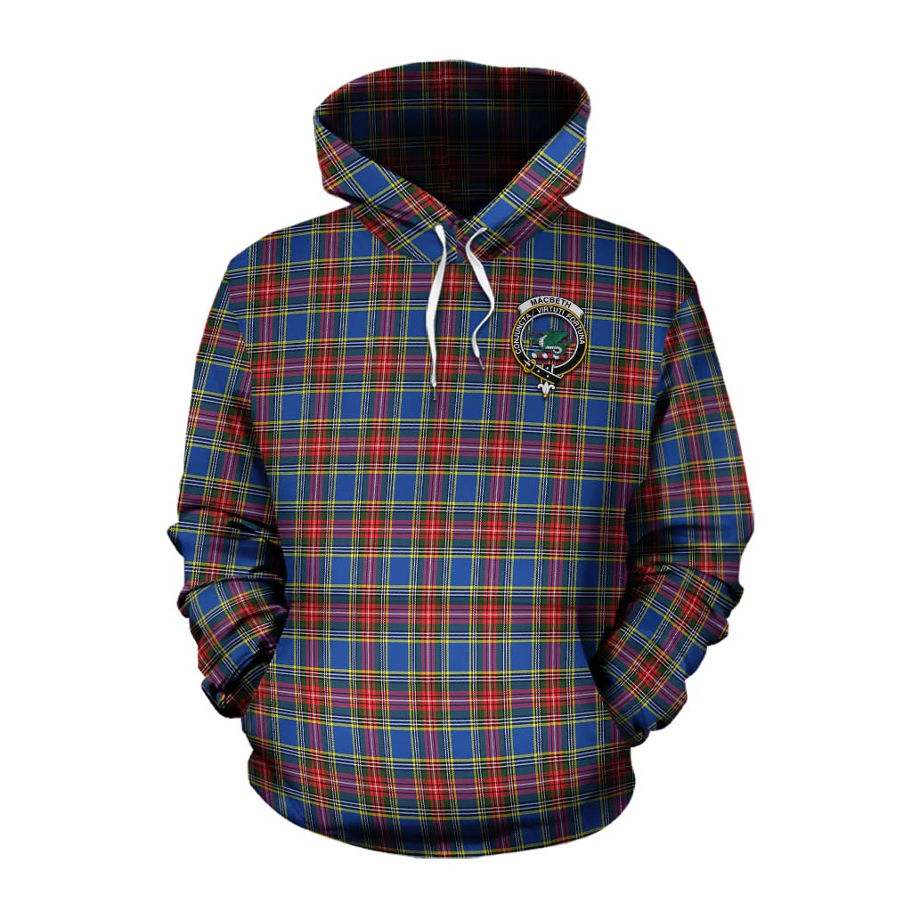 MacBeth (McBeth) Tartan Cotton Hoodie with Family Crest Celtic Skull Style Pullover Hoodie XS - Tartan Vibes Clothing