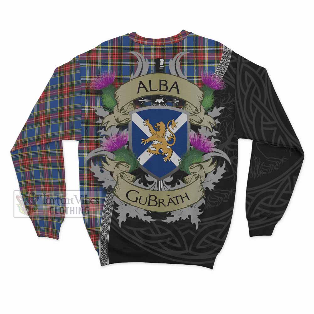 MacBeth (McBeth) Tartan Family Crest Sweatshirt Lion Rampant Royal Thistle Shield Celtic Inspired - Tartan Vibes Clothing