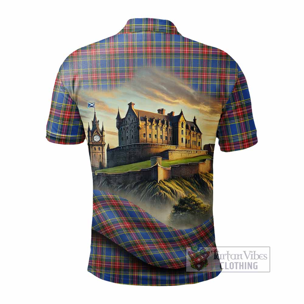 Tartan Vibes Clothing MacBeth (McBeth) Tartan Family Crest Polo Shirt with Scottish Ancient Castle Stype
