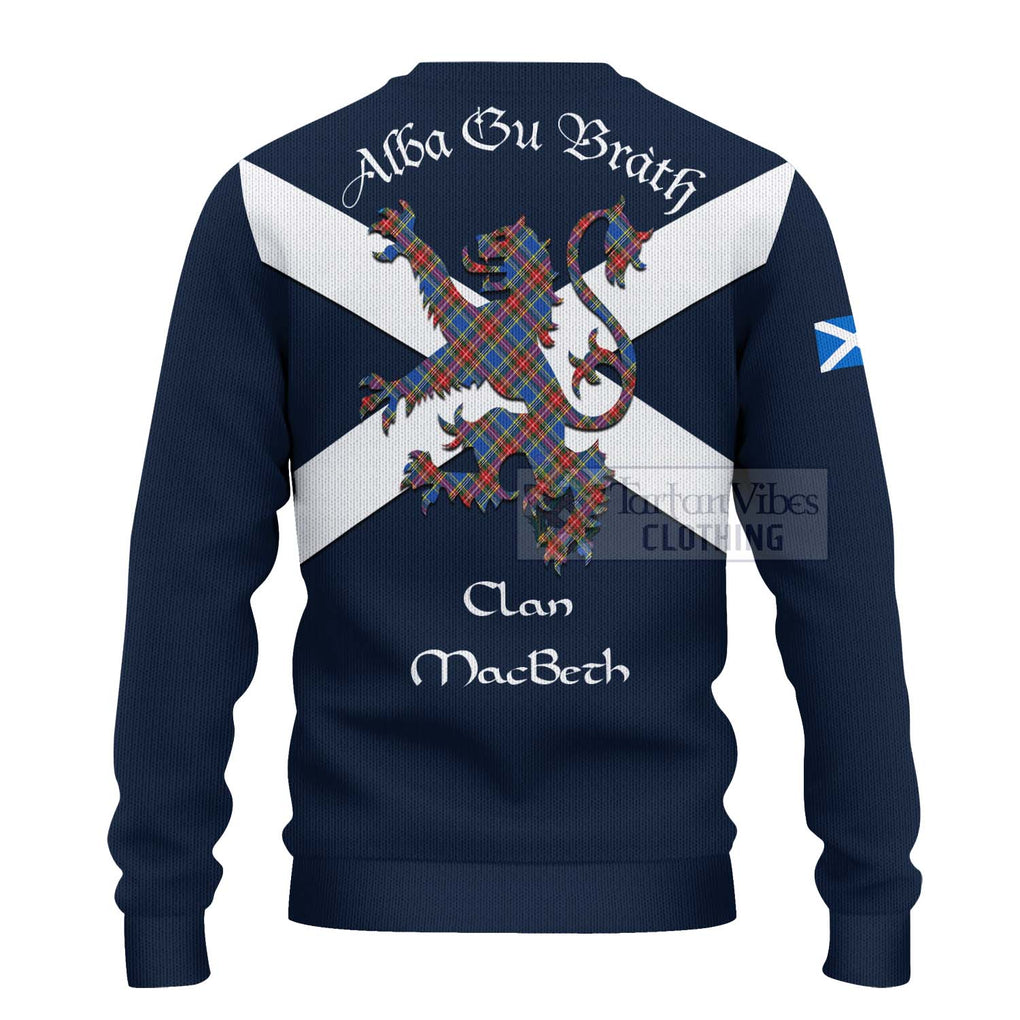 MacBeth (McBeth) Tartan Lion Rampant Ugly Sweater Proudly Display Your Heritage with Alba Gu Brath and Clan Name - Tartan Vibes Clothing
