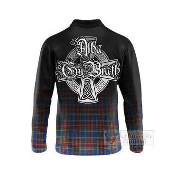 MacBeth (McBeth) Tartan Long Sleeve Polo Shirt Featuring Alba Gu Brath Family Crest Celtic Inspired - Tartan Vibes Clothing