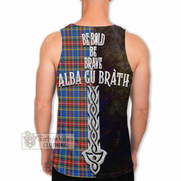 MacBeth (McBeth) Tartan Family Crest Men's Tank Top Alba Gu Brath Be Brave Lion Ancient Style