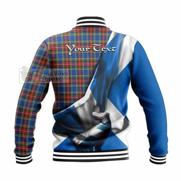 MacBeth (McBeth) Tartan Baseball Jacket with Family Crest Scotland Patriotic Style - Tartan Vibes Clothing