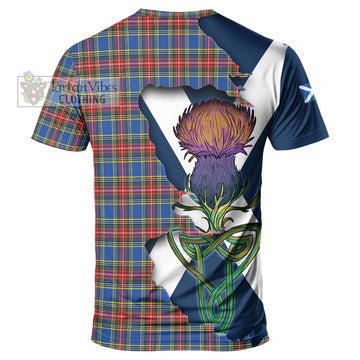 Tartan Vibes Clothing MacBeth (McBeth) Tartan Family Crest T-Shirt Scottish Thistle Celtic Inspired