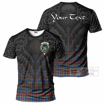 MacBeth (McBeth) Tartan T-Shirt with Family Crest Celtic Thistle Vibes - Tartan Vibes Clothing