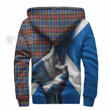 MacBeth (McBeth) Tartan Sherpa Hoodie with Family Crest Scotland Patriotic Style - Tartan Vibes Clothing
