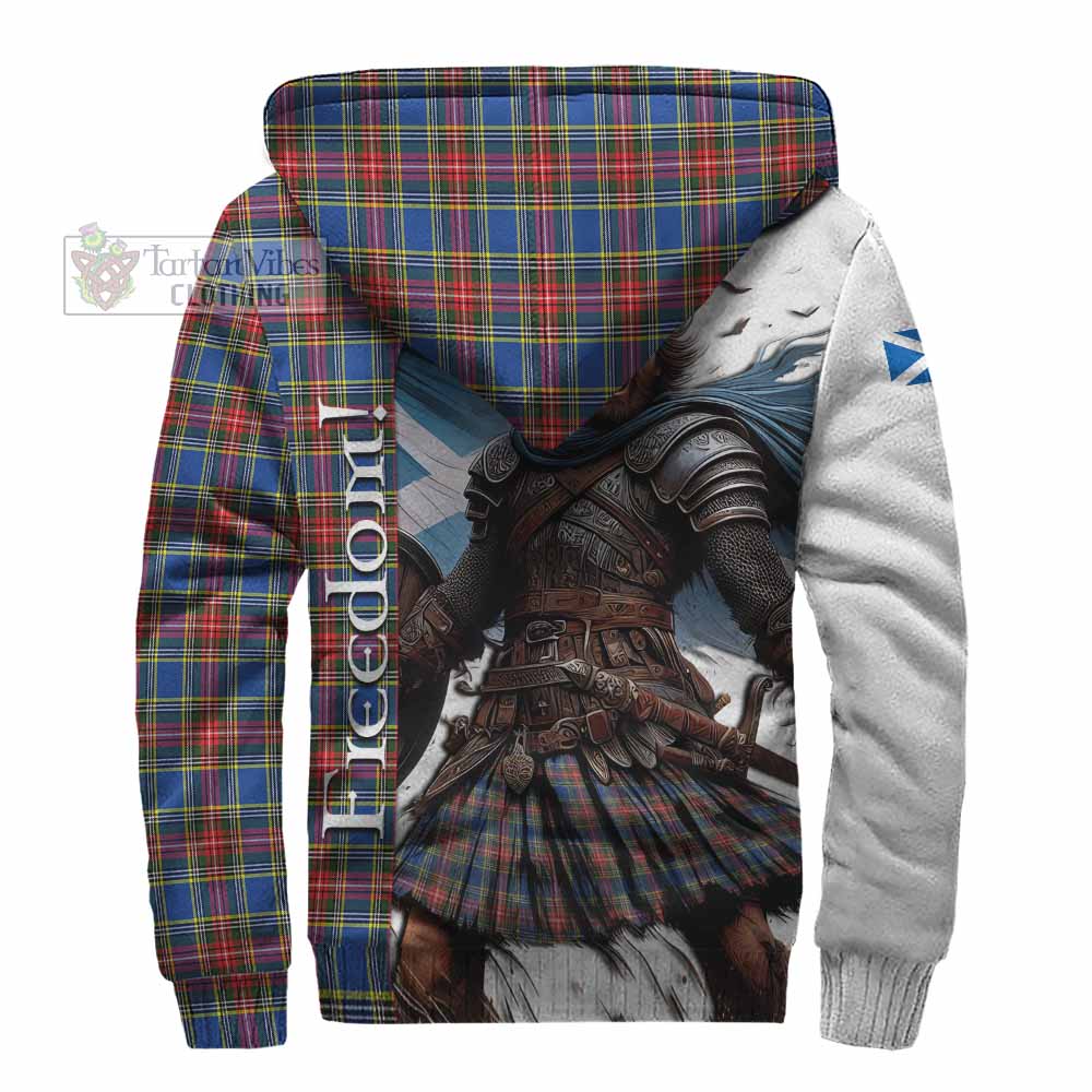 MacBeth (McBeth) Crest Tartan Sherpa Hoodie Inspired by the Freedom of Scottish Warrior - Tartan Vibes Clothing