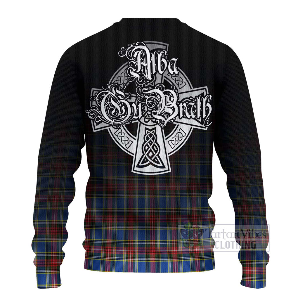 MacBeth (McBeth) Tartan Ugly Sweater Featuring Alba Gu Brath Family Crest Celtic Inspired - Tartan Vibes Clothing