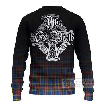 MacBeth (McBeth) Tartan Ugly Sweater Featuring Alba Gu Brath Family Crest Celtic Inspired - Tartan Vibes Clothing