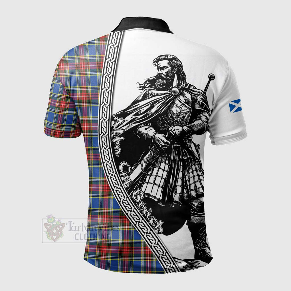MacBeth (McBeth) Tartan Clan Crest Polo Shirt with Highlander Warrior Celtic Style - Tartan Vibes Clothing