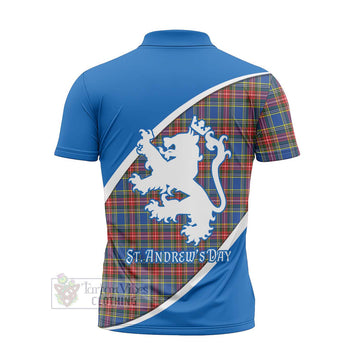 MacBeth (McBeth) Family Crest Tartan Zipper Polo Shirt Celebrate Saint Andrew's Day in Style - Tartan Vibes Clothing