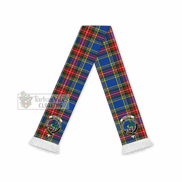 Tartan Vibes Clothing MacBeth (McBeth) Tartan Ruffneck Scarf with Family Crest