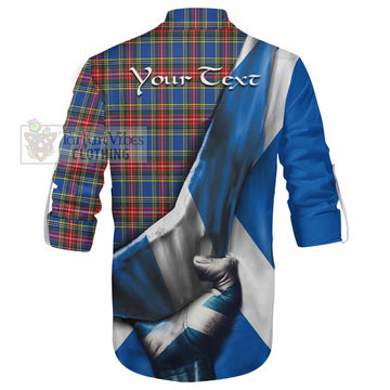 MacBeth (McBeth) Tartan Ghillie Kilt Shirt with Family Crest Scotland Patriotic Style - Tartan Vibes Clothing