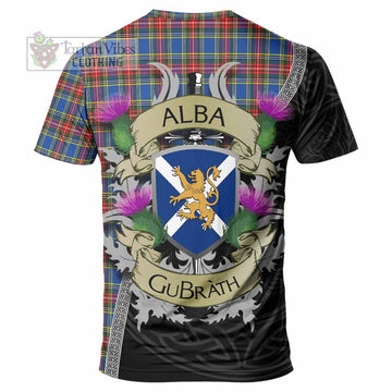 MacBeth (McBeth) Tartan Family Crest T-Shirt Lion Rampant Royal Thistle Shield Celtic Inspired - Tartan Vibes Clothing