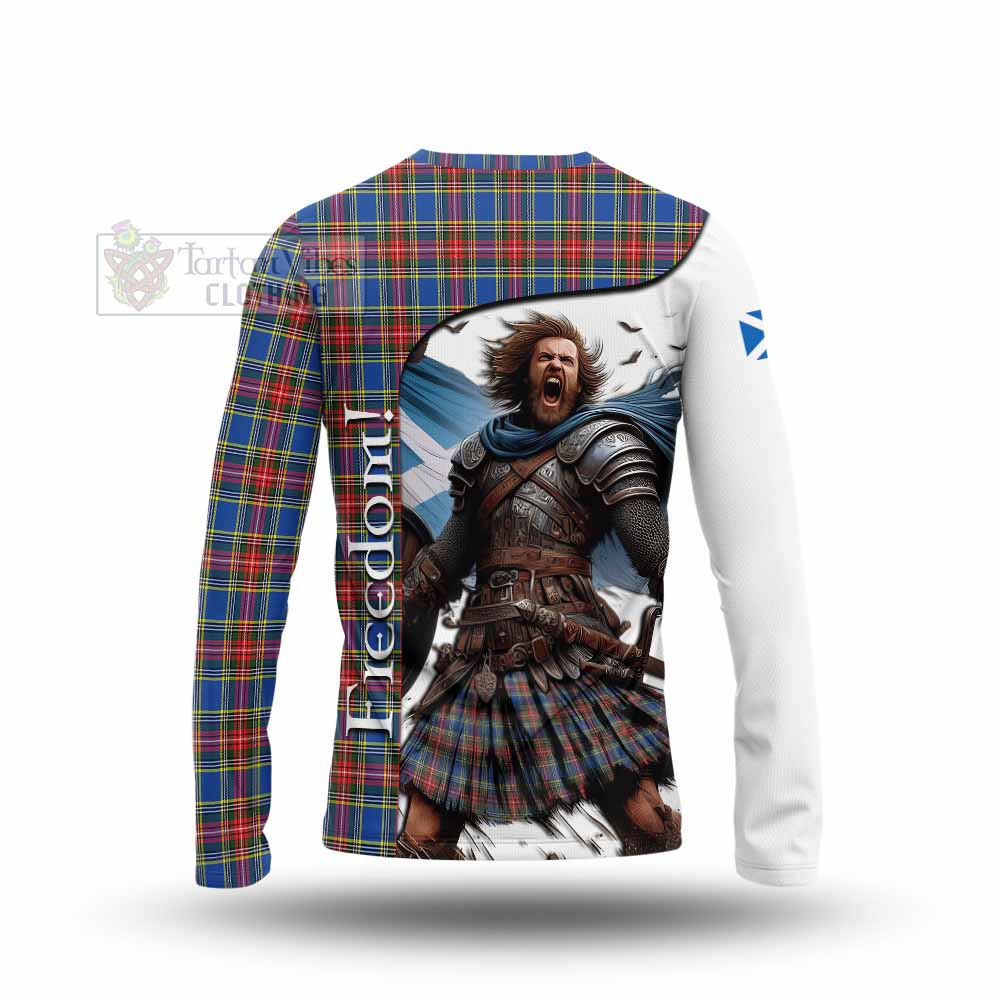 MacBeth (McBeth) Crest Tartan Long Sleeve T-Shirt Inspired by the Freedom of Scottish Warrior - Tartan Vibes Clothing
