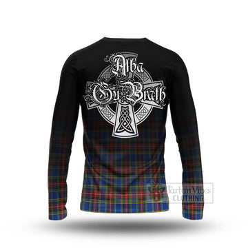 MacBeth (McBeth) Tartan Long Sleeve T-Shirt Featuring Alba Gu Brath Family Crest Celtic Inspired - Tartan Vibes Clothing