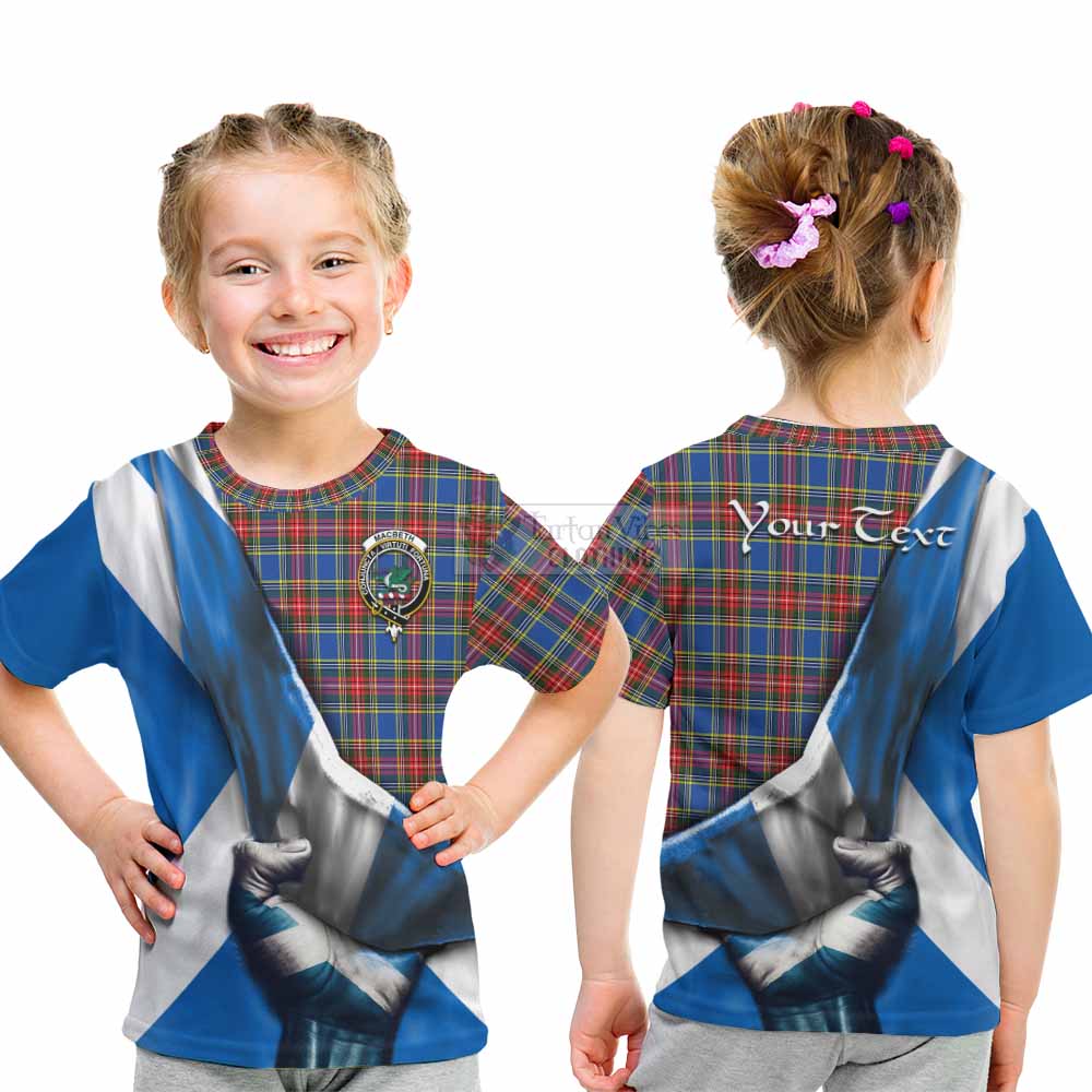 MacBeth (McBeth) Tartan Kid T-Shirt with Family Crest Scotland Patriotic Style - Tartan Vibes Clothing
