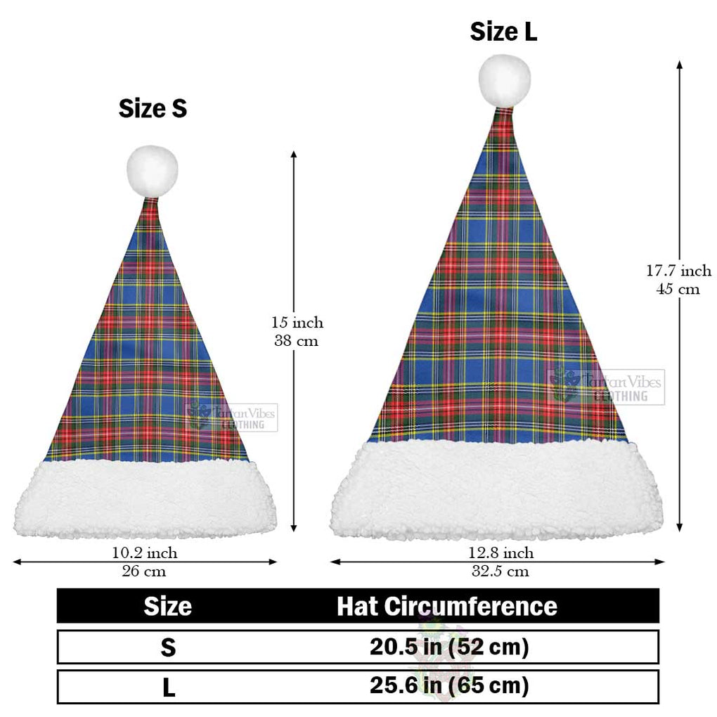 MacBeth (McBeth) Tartan Christmas Santa Hats Christmas Hat L 25.6in (65cm) - Tartan Vibes Clothing