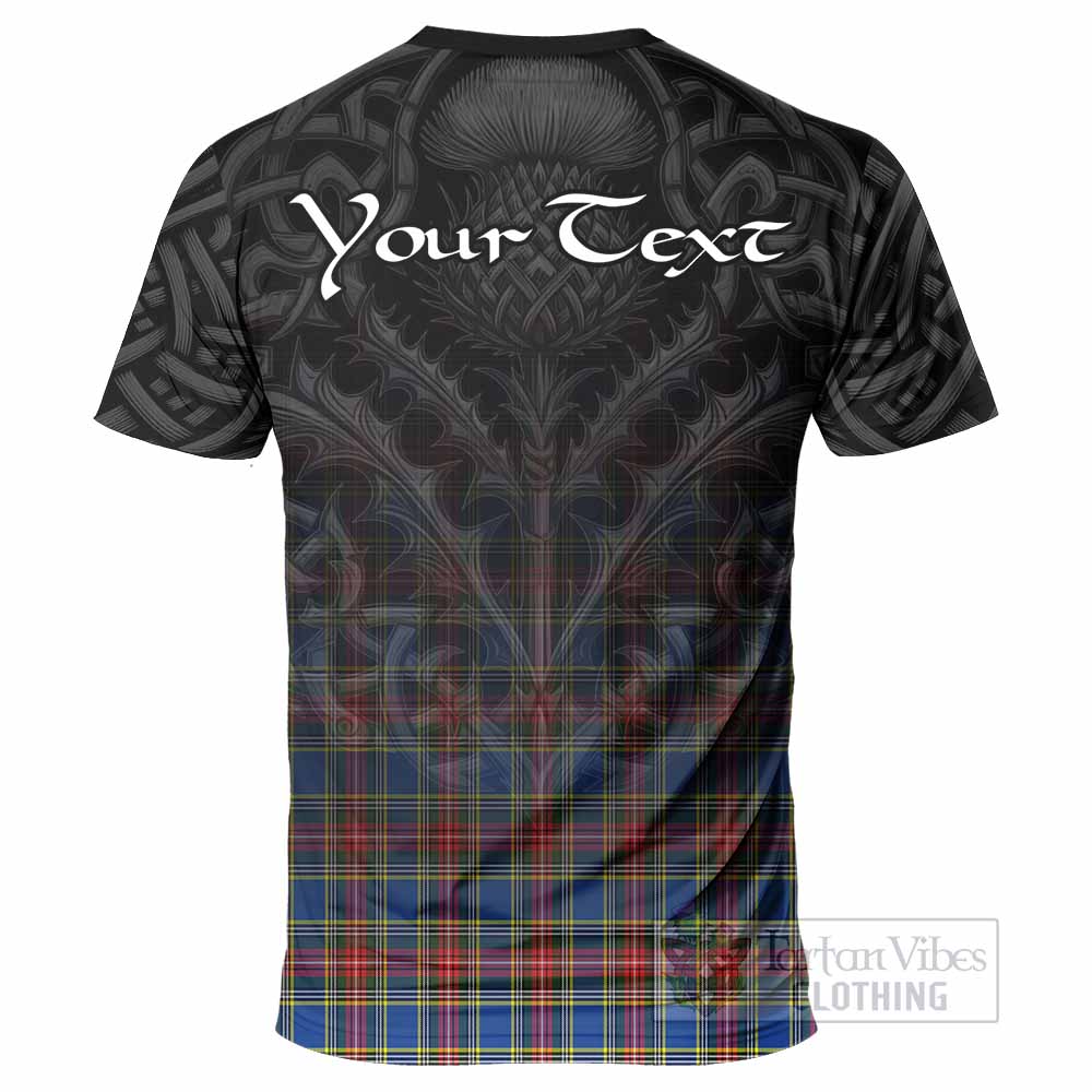 MacBeth (McBeth) Tartan T-Shirt with Family Crest Celtic Thistle Vibes - Tartan Vibes Clothing
