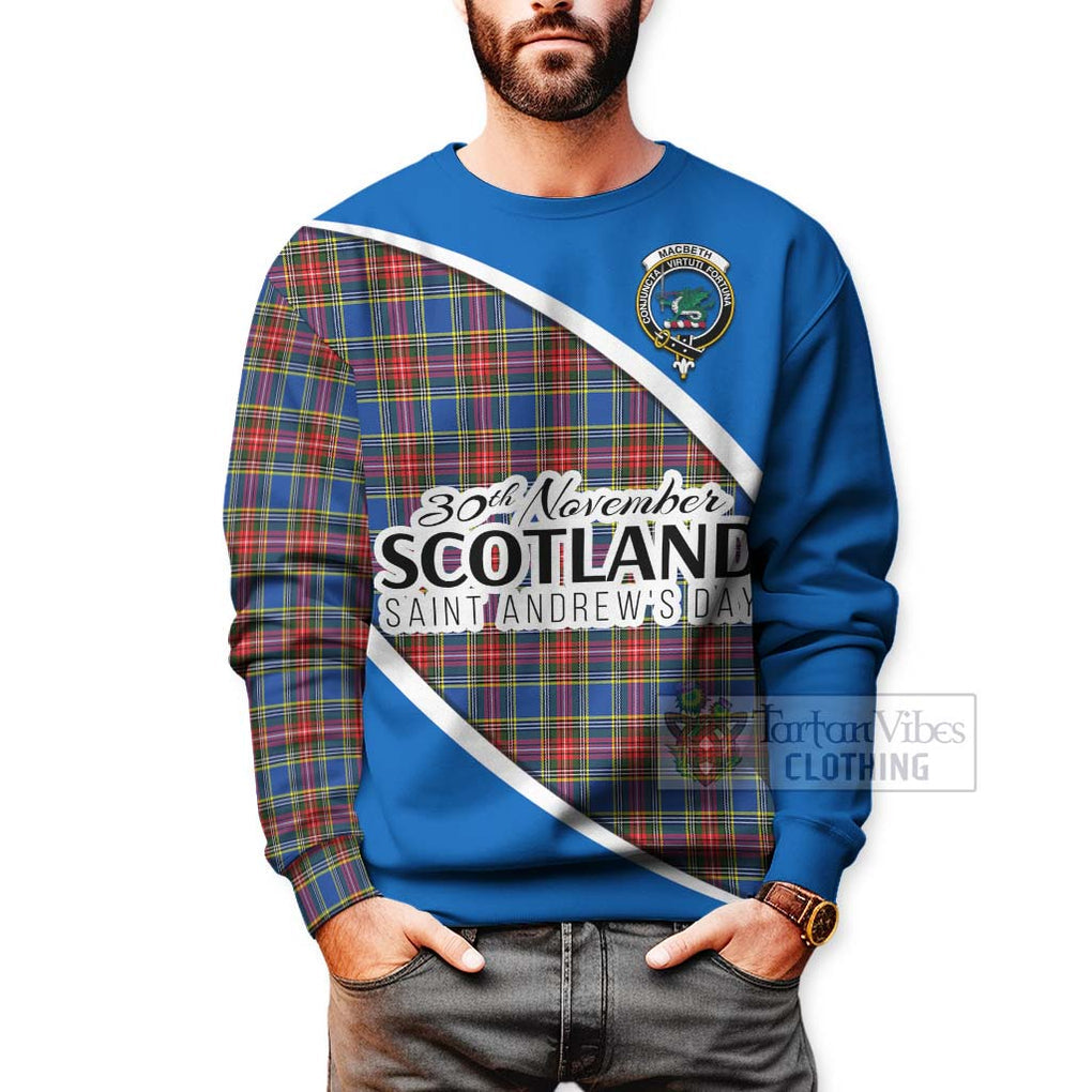 MacBeth (McBeth) Family Crest Tartan Sweatshirt Celebrate Saint Andrew's Day in Style - Tartan Vibes Clothing