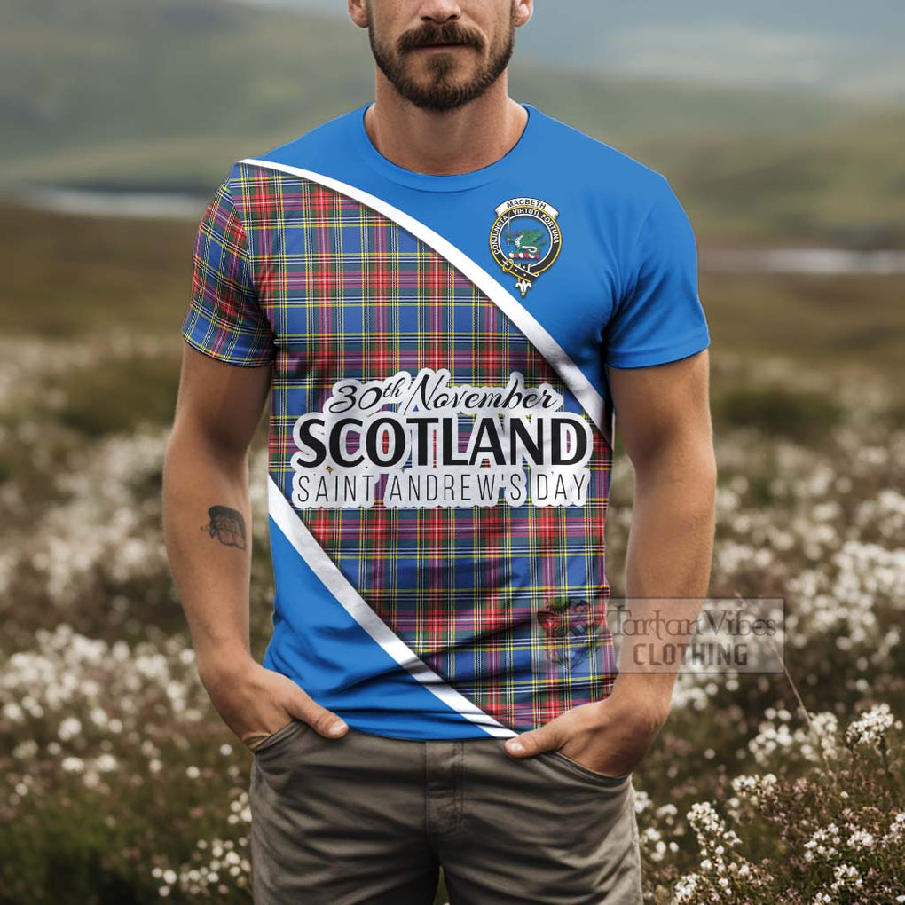 MacBeth (McBeth) Family Crest Tartan T-Shirt Celebrate Saint Andrew's Day in Style - Tartan Vibes Clothing