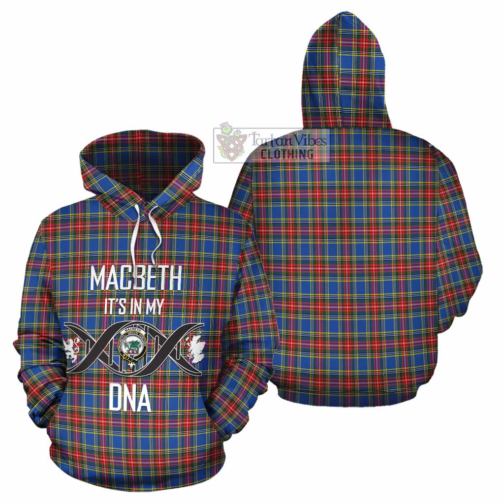MacBeth (McBeth) Tartan Cotton Hoodie with Family Crest DNA In Me Style Zip Hoodie - Tartan Vibes Clothing