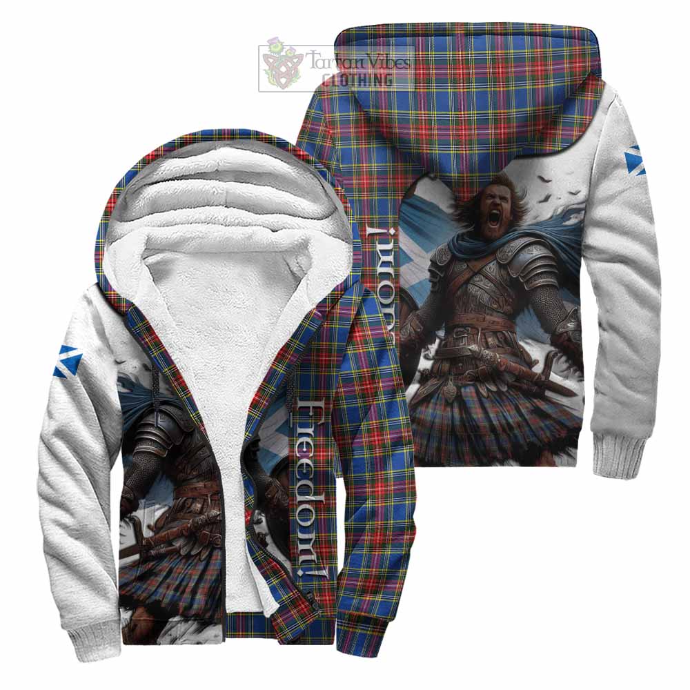 MacBeth (McBeth) Crest Tartan Sherpa Hoodie Inspired by the Freedom of Scottish Warrior Unisex - Tartan Vibes Clothing
