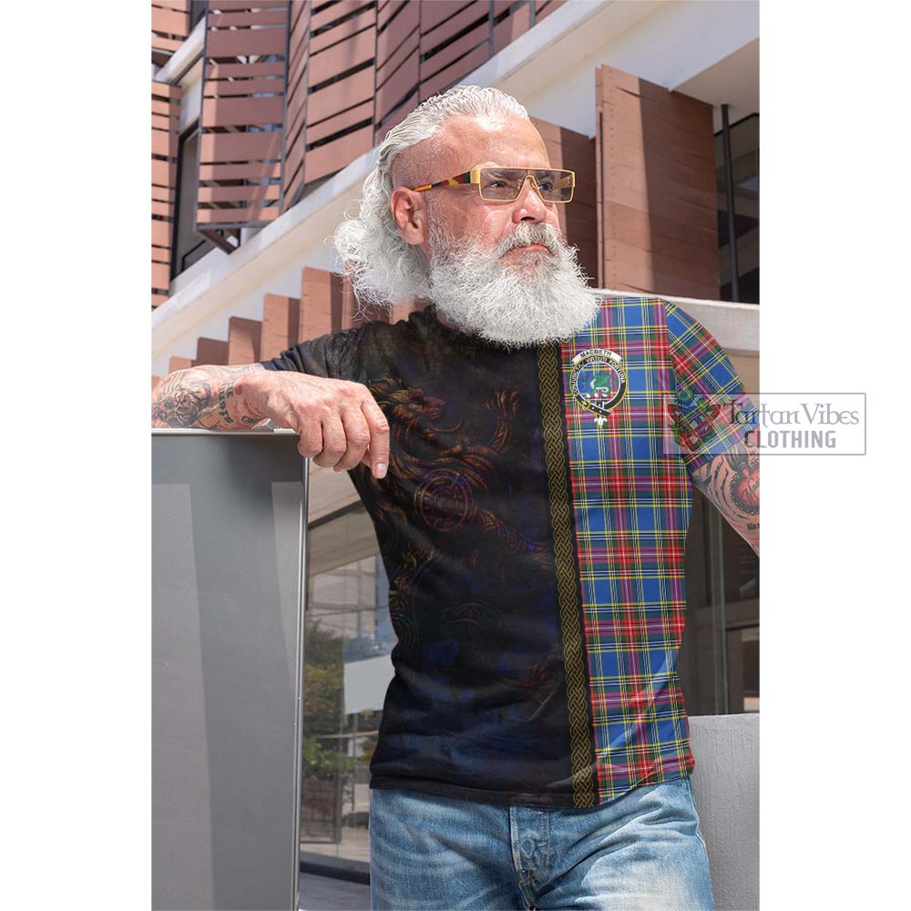 MacBeth (McBeth) Tartan Family Crest Cotton T-shirt Alba Gu Brath Be Brave Lion Ancient Style - Tartan Vibes Clothing