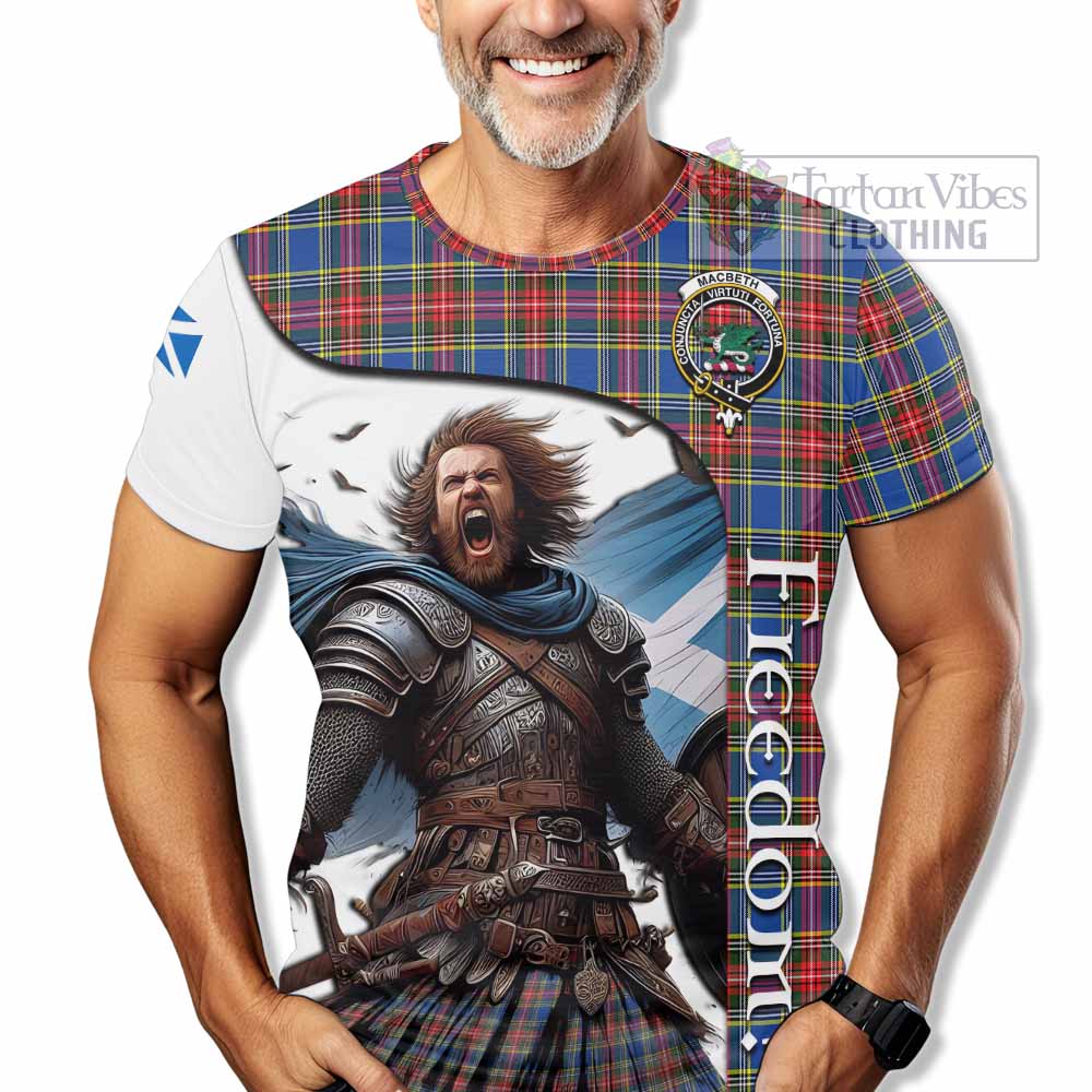 MacBeth (McBeth) Crest Tartan T-Shirt Inspired by the Freedom of Scottish Warrior - Tartan Vibes Clothing