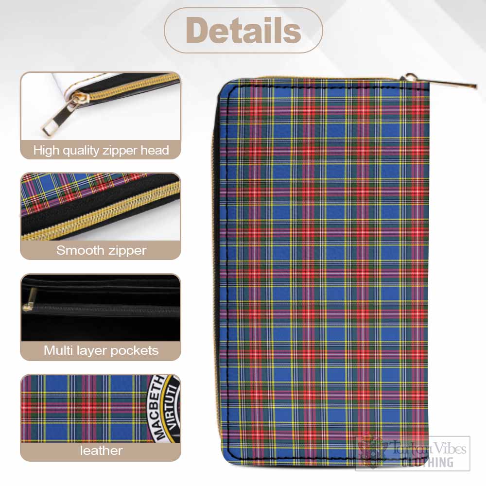 MacBeth (McBeth) Tartan Women's Leather Wallet with Family Crest - Tartan Vibes Clothing
