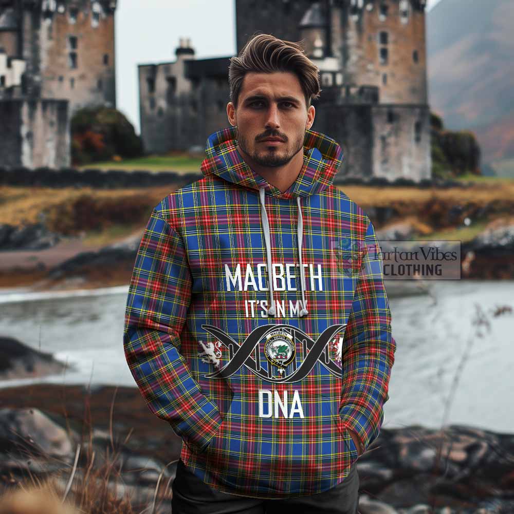 MacBeth (McBeth) Tartan Cotton Hoodie with Family Crest DNA In Me Style - Tartan Vibes Clothing