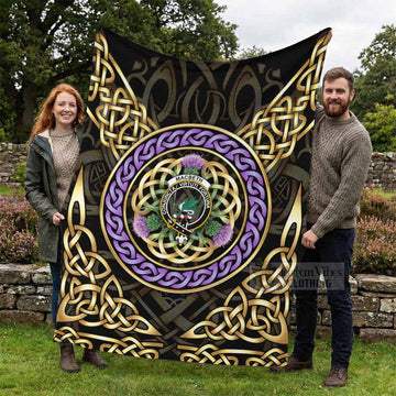 MacBeth (McBeth) Clan Crest Blanket Celtic Scottish Thistle