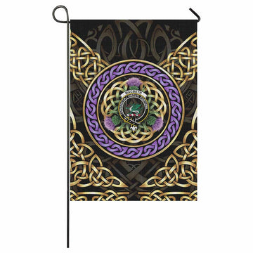 MacBeth (McBeth) Clan Crest Garden Flag Celtic Scottish Thistle