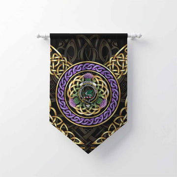MacBeth (McBeth) Clan Crest Gonfalon Celtic Scottish Thistle