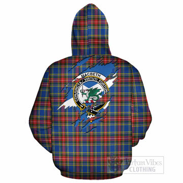 MacBeth (McBeth) Clan Crest In Me Tartan Cotton Hoodie Scotland Flag Style