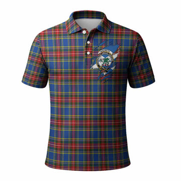 MacBeth (McBeth) Clan Crest In Me Tartan Polo Shirt Scotland Flag Style