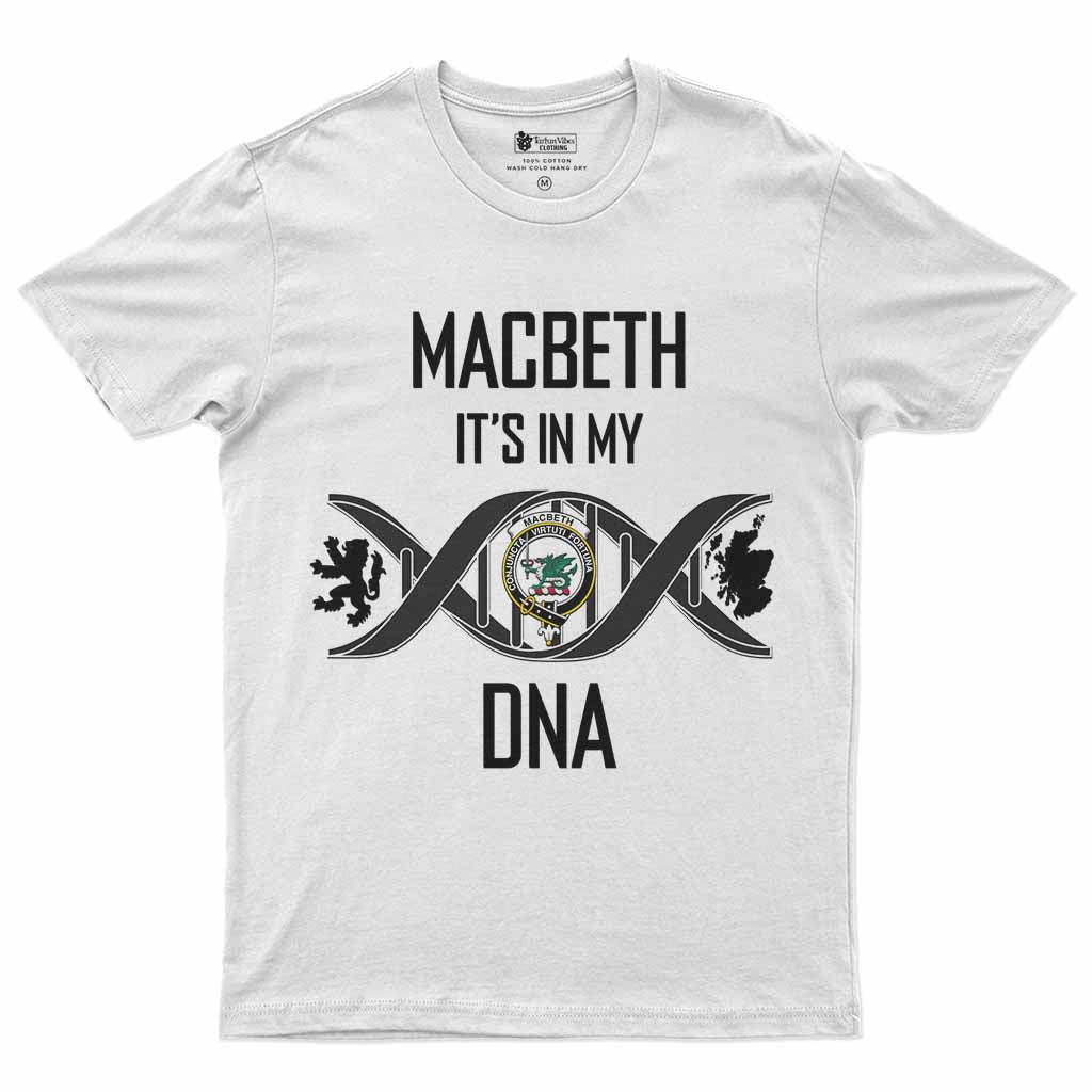 MacBeth (McBeth) Clan DNA Men's T-Shirt White - Tartan Vibes Clothing