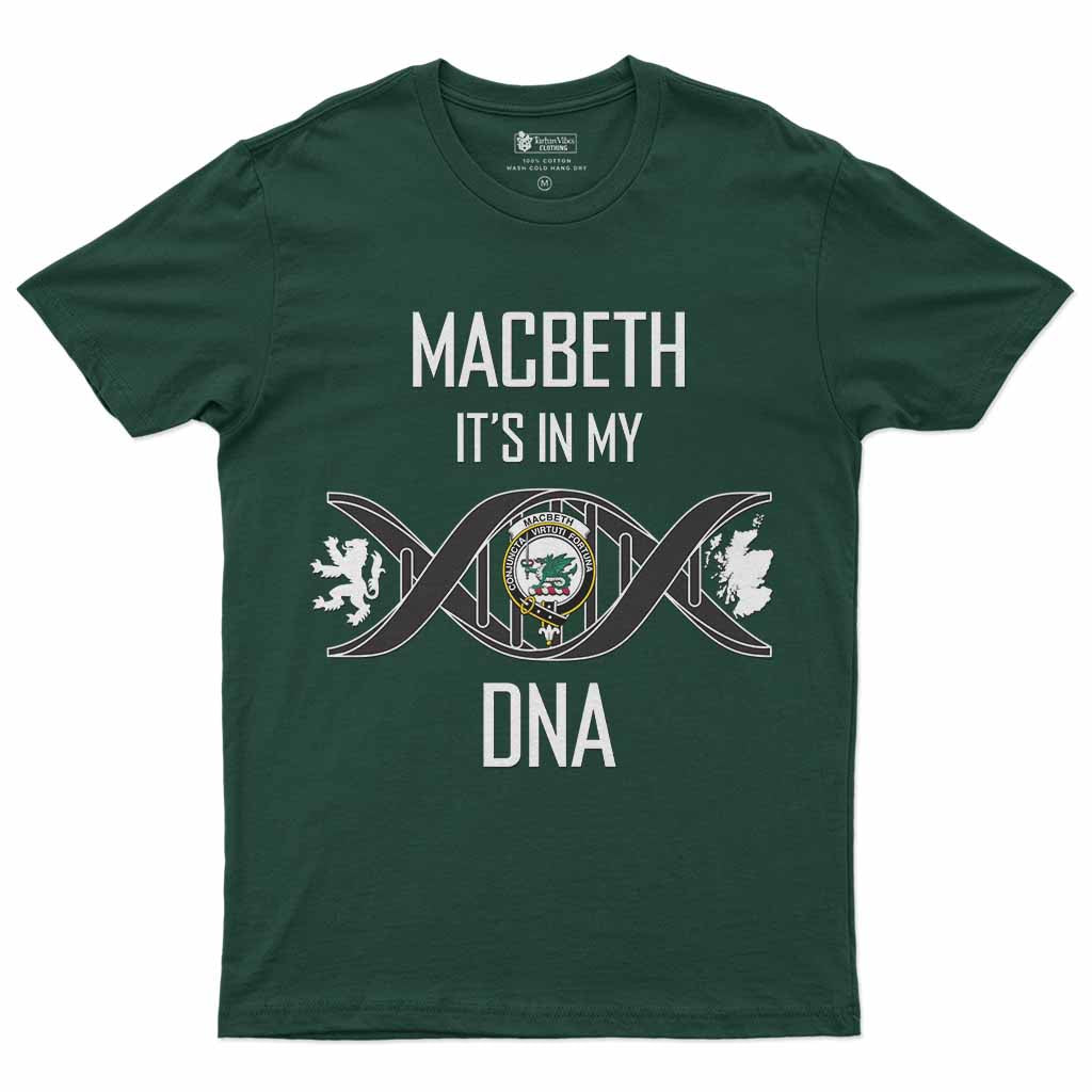 MacBeth (McBeth) Clan DNA Men's T-Shirt Forest Green - Tartan Vibes Clothing