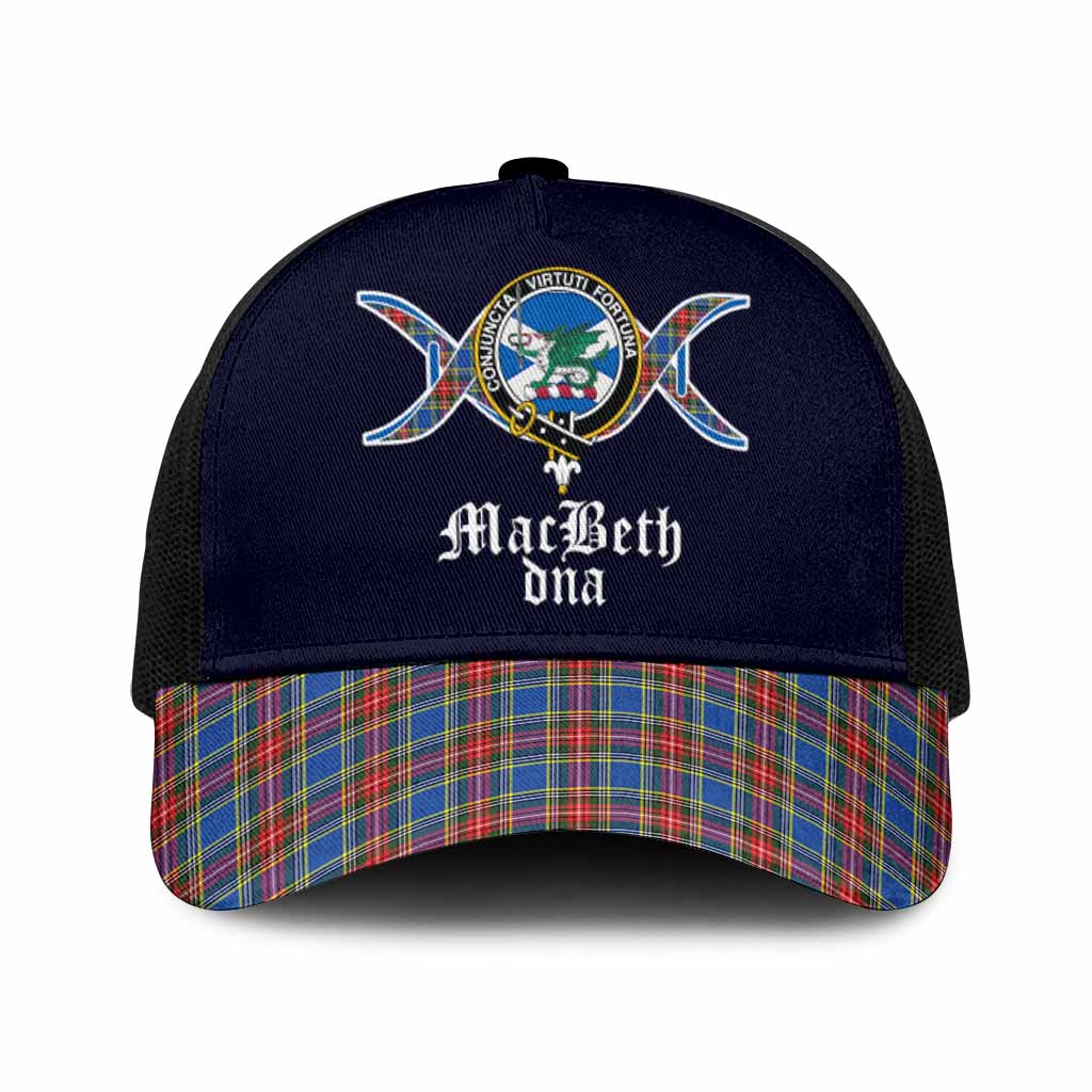 MacBeth (McBeth) Clan DNA Tartan Mesh Trucker Cap One Size (Adjustable) Black - Tartan Vibes Clothing