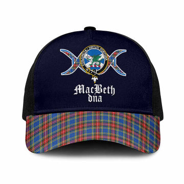 MacBeth (McBeth) Clan DNA Tartan Mesh Trucker Cap One Size (Adjustable) Black - Tartan Vibes Clothing