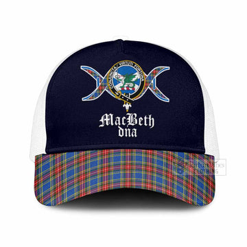 MacBeth (McBeth) Clan DNA Tartan Mesh Trucker Cap One Size (Adjustable) White - Tartan Vibes Clothing
