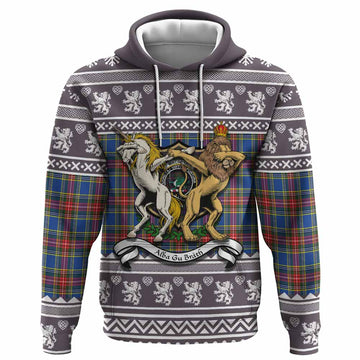 MacBeth (McBeth) Clan Tartan Crest Christmas Hoodie Coat of Arms Funny Style