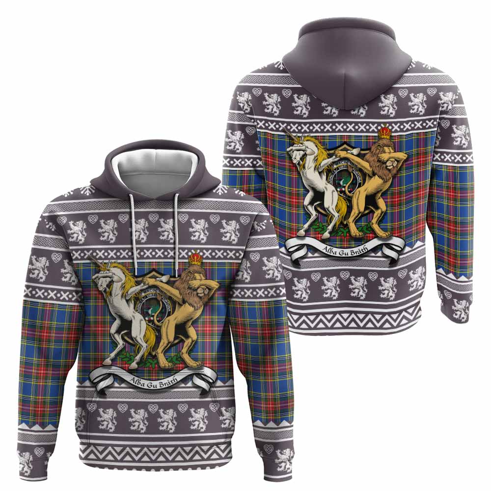 MacBeth (McBeth) Clan Tartan Crest Christmas Hoodie Coat of Arms Funny Style - Tartan Vibes Clothing