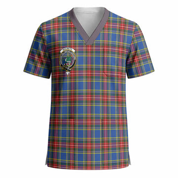 MacBeth (McBeth) Crest Tartan Scrub Top - Tartan Vibes Clothing