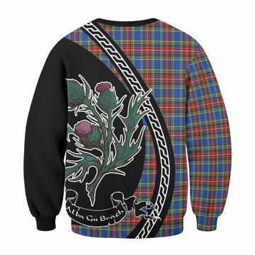 MacBeth (McBeth) Family Crest Tartan Sweatshirt Alba Thistle Inspired - Tartan Vibes Clothing