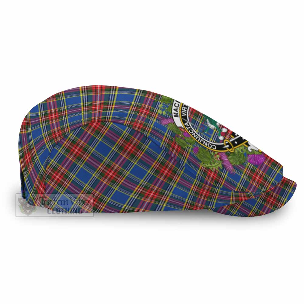MacBeth (McBeth) Scotland Tartan Crest Thistle Heritage Flat Cap, Jeff Cap - Tartan Vibes Clothing