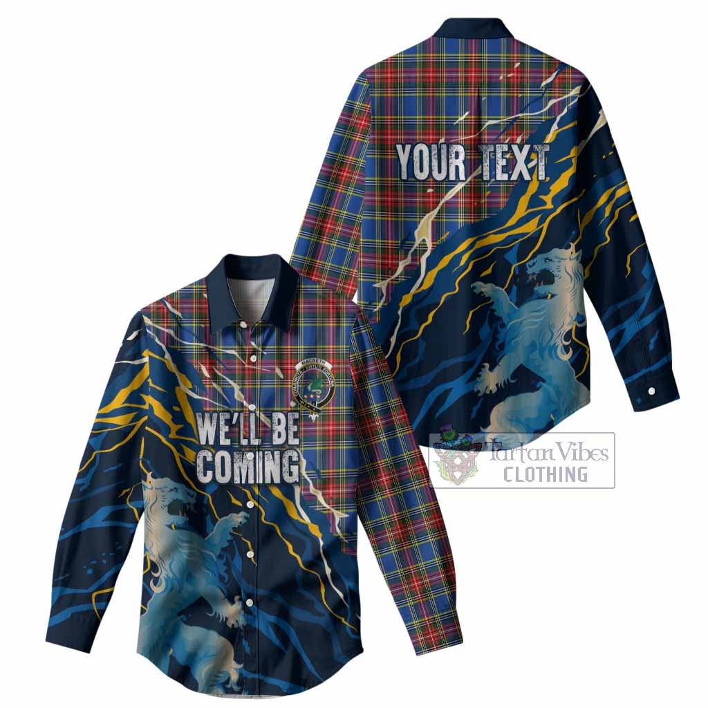 MacBeth (McBeth) Scotland Tartan Women Casual Shirt WC2026 Football - We'll Be Coming