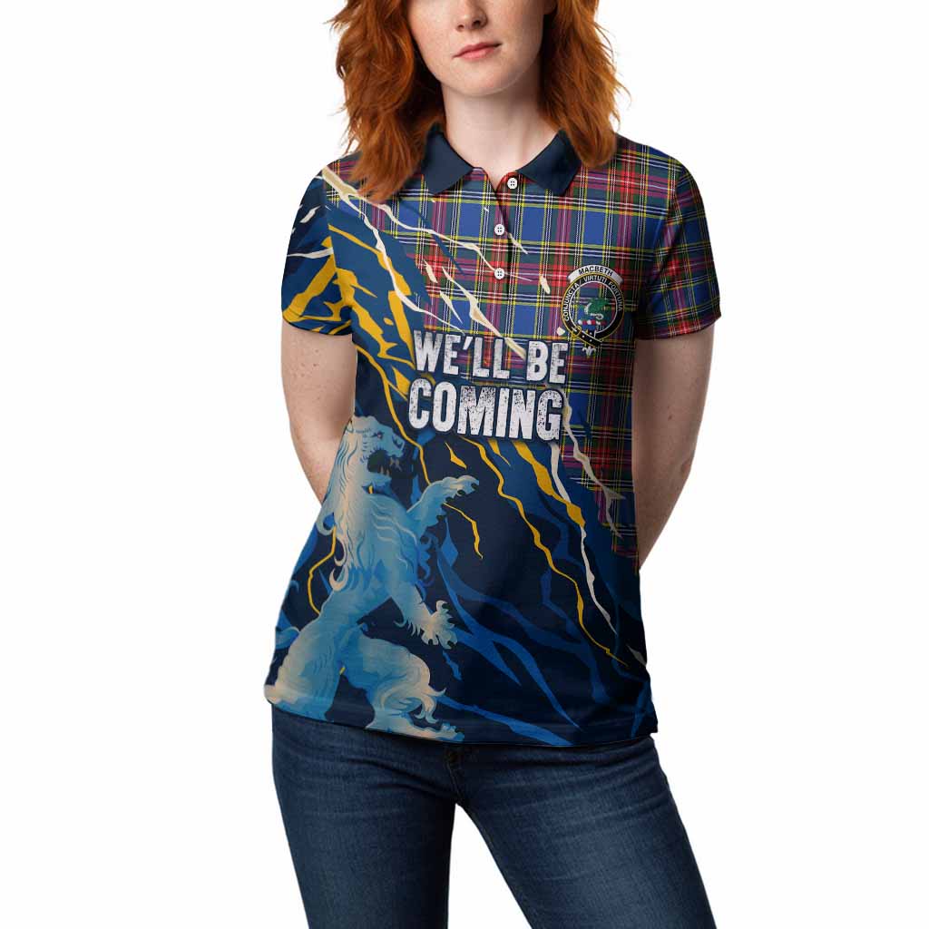 MacBeth (McBeth) Scotland Tartan Women Polo Shirt WC2026 Football - We'll Be Coming