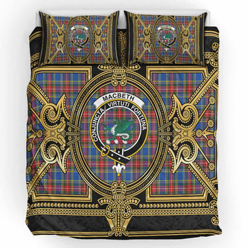MacBeth (McBeth) Scottish Tartan Crest Bedding Set Royal Stylized